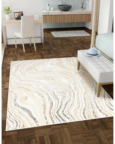 Ecarpet Clara Contemporary/modern Rug In White