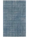 Ecarpet Como Contemporary Area Rug In Blue