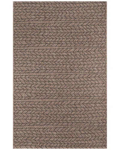 Ecarpet Como Contemporary Area Rug In Brown