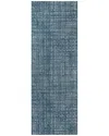 Ecarpet Como Contemporary Runner Rug In Blue