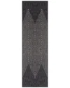 Ecarpet Como Contemporary Runner Rug In Gray