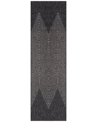 Ecarpet Como Contemporary Runner Rug In Gray