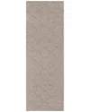 Ecarpet Como Contemporary Runner Rug In Neutral