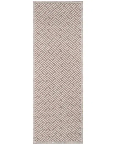 Ecarpet Como Contemporary Runner Rug In Brown