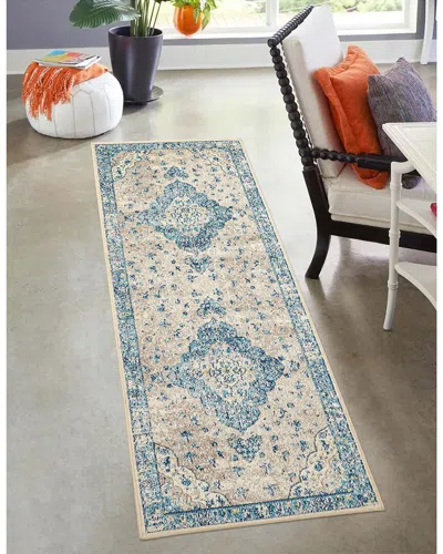Ecarpet Daria Traditional Rug In Blue