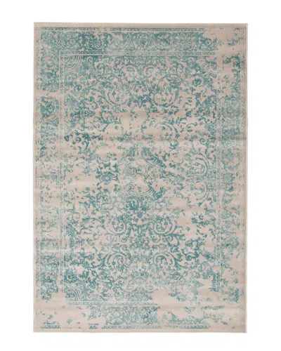 Ecarpet Dawson Transitional Vintage Rug In Aqua