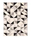 Ecarpet Delta Geometric Rug In Black