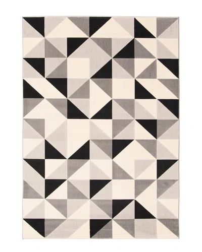 Ecarpet Delta Geometric Rug In Black