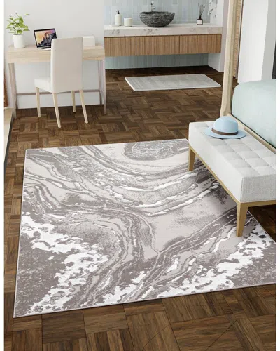 Ecarpet Dove Contemporary/modern Rug In Gray