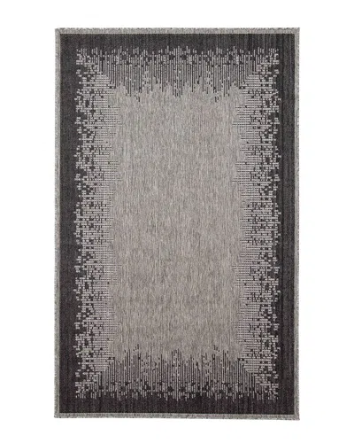 Ecarpet Edge Contemporary Area Rug In Black