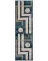 Ecarpet Edition Contemporary Runner Rug In Multi