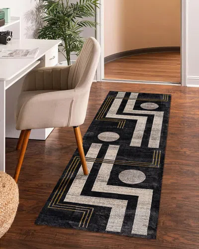 Ecarpet Edition Contemporary Runner Rug In Multi