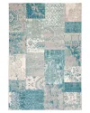 Ecarpet Emira Transitional Vintage Rug In Green