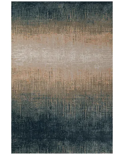 Ecarpet Genevieve Contemporary Area Rug In Blue