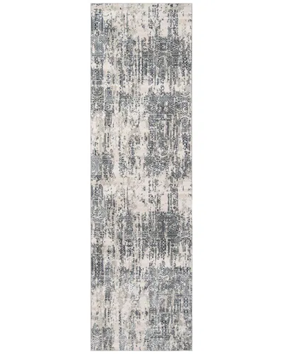 Ecarpet Genevieve Traditional Runner Rug In Gray