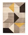 ECARPET ECARPET HARLOW MODERN GEOMETRIC RUG