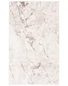 Ecarpet Helix Contemporary/modern Area Rug In White