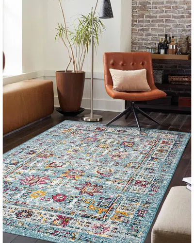 Ecarpet Jasmine Traditional Rug In Blue