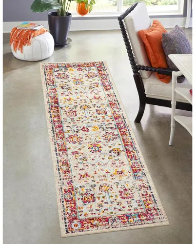 Ecarpet Jasmine Traditional Rug In White
