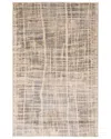 Ecarpet Lattice Contemporary/modern Area Rug In Brown