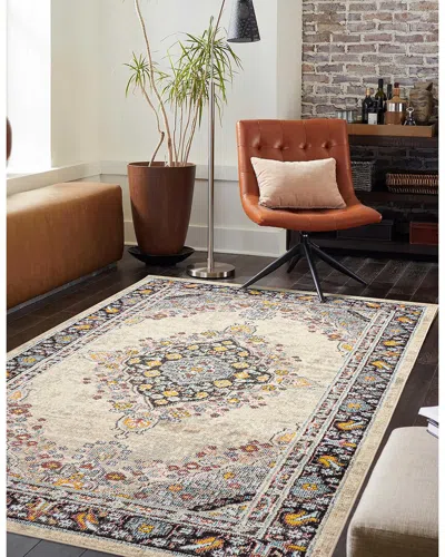 Ecarpet Lea Traditional Rug In White