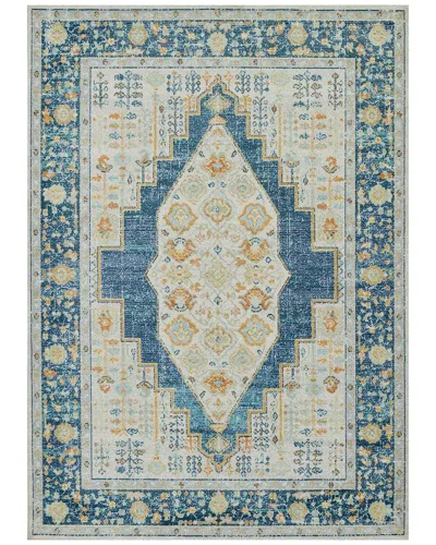 Ecarpet Lillihan Traditional Area Rug In Navy