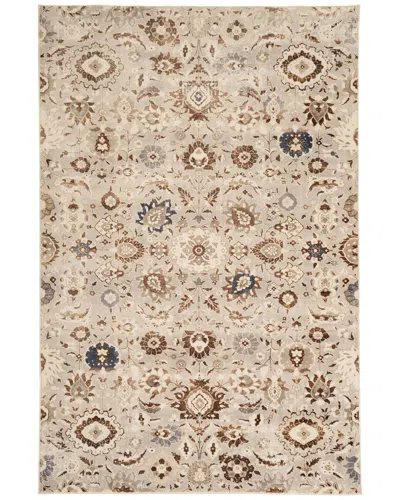 Ecarpet Lunelle Oushak Machine-washable Rug In Brown