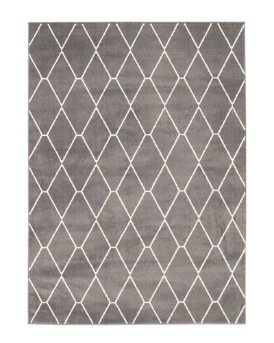 Ecarpet Macy Diamante Contemporary Geometric Rug In Dark Grey