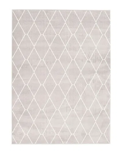 Ecarpet Macy Diamante Contemporary Geometric Rug In Grey