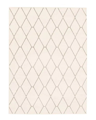 Ecarpet Macy Diamante Contemporary Geometric Rug In White