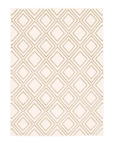 Ecarpet Macy Geod Contemporary Geometric Rug In White