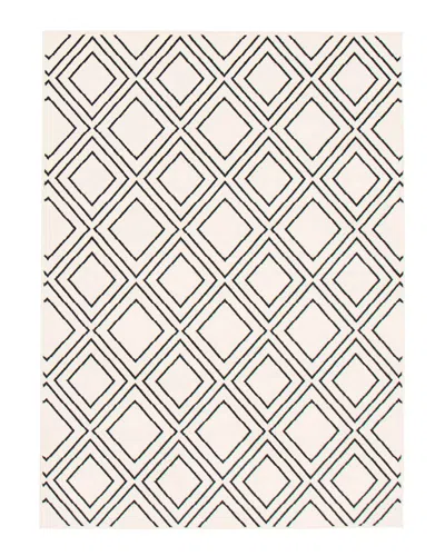 Ecarpet Macy Geod Contemporary Geometric Rug In White