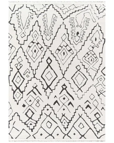 Ecarpet Monaco Contemporary Area Rug In White