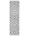 Ecarpet Monaco Contemporary Runner Rug In Neutral