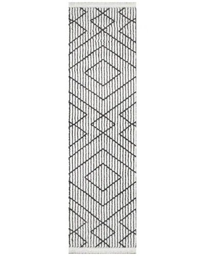Ecarpet Monaco Contemporary Runner Rug In Neutral