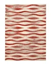 Ecarpet Neela Modern Abstract Rug In Red