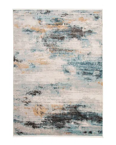 Ecarpet Niagara Modern Abstract Rug In Blue