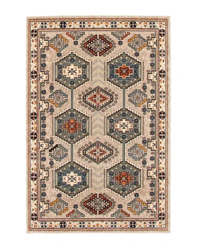Ecarpet Qashqai Traditional Geometric Rug In Brown