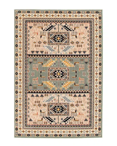 Ecarpet Qashqai Traditional Geometric Rug In Black