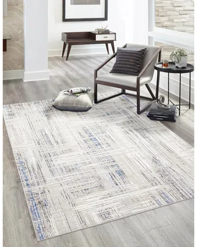 Ecarpet Quinn Contemporary/modern Rug In Blue