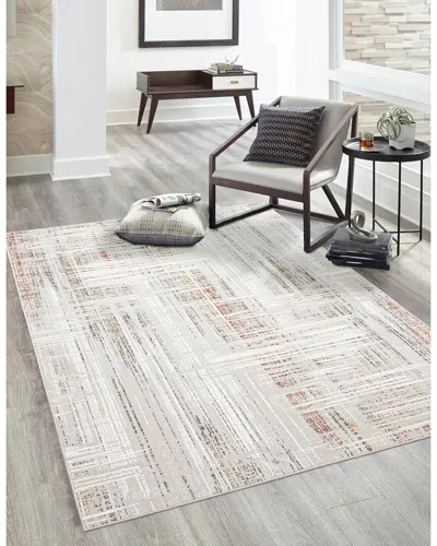 Ecarpet Quinn Contemporary/modern Rug In White