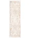 Ecarpet Rococo Traditional Runner Rug In Neutral