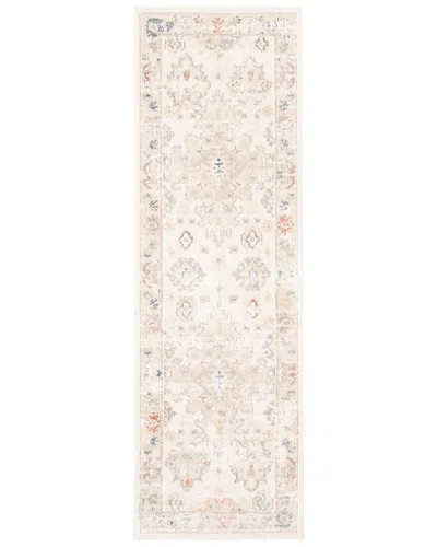 Ecarpet Rococo Traditional Runner Rug In Neutral