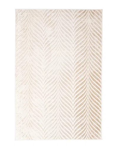Ecarpet Roman Contemporary Area Rug In Ivory