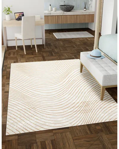 Ecarpet Sienna Contemporary/modern Rug In White