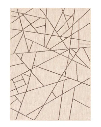 Ecarpet Sisal Abstract Contemporary Rug In Brown