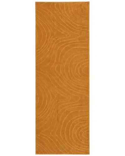 Ecarpet Somos Modern Machine-washable Rug In Orange