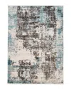 Ecarpet Sparrow Modern Abstract Rug In Blue
