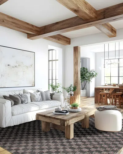 Ecarpet Tarian Contemporary Wool Rug In Gray