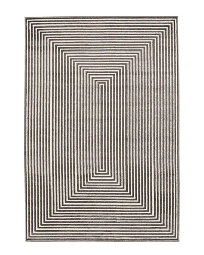 Ecarpet Trona Modern Abstract Rug In Grey